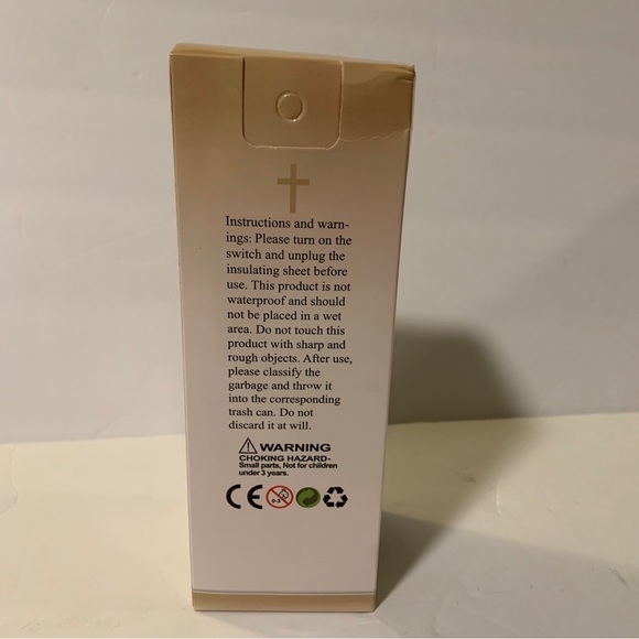 LED 7” Candle Flameles Devotional Religious Virgin Mary New with Box - Picture 5 of 6